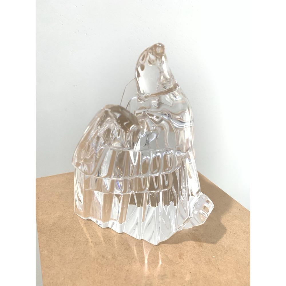 Steuben Glass Crystal American Eagle Sculpture Vintage Art Glass Figurine 1975